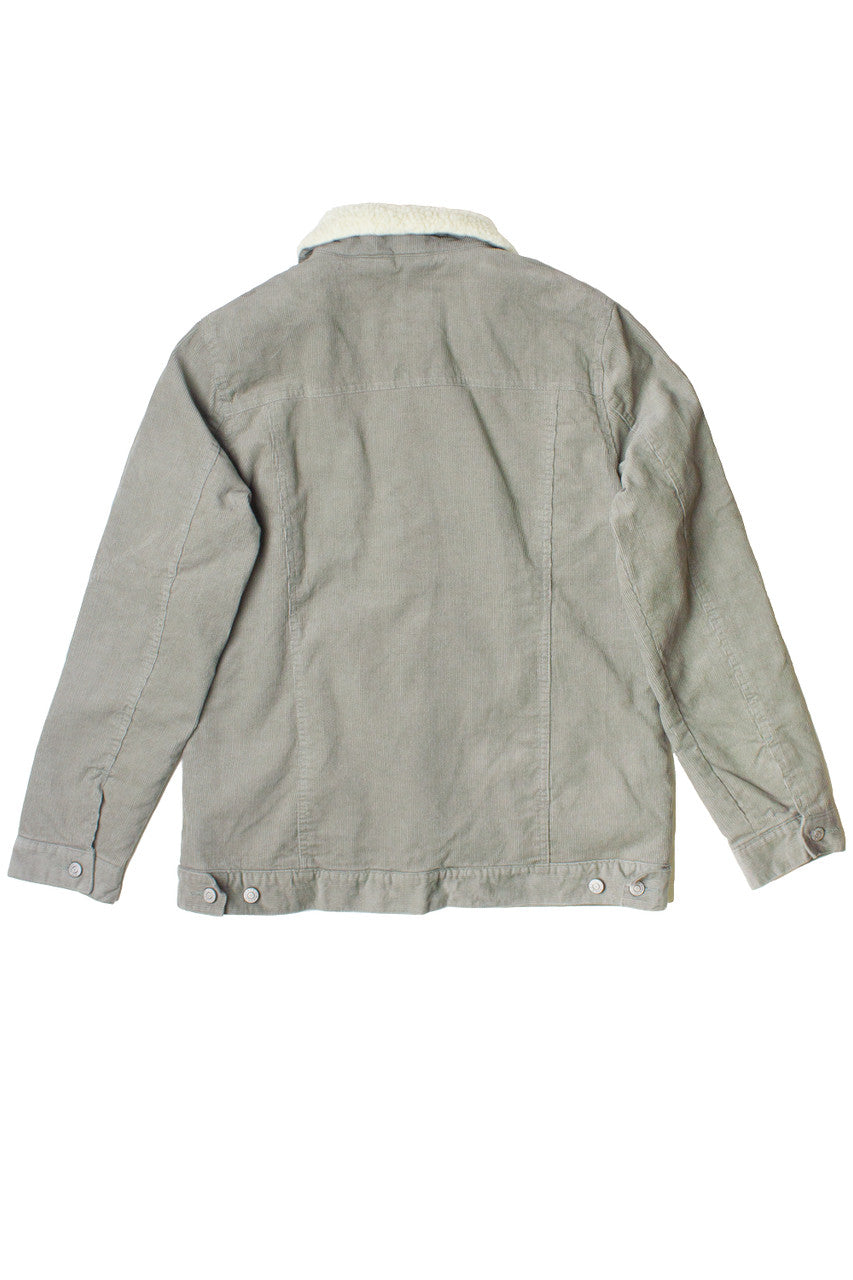 Corduroy Sherpa Lined Trucker Jacket