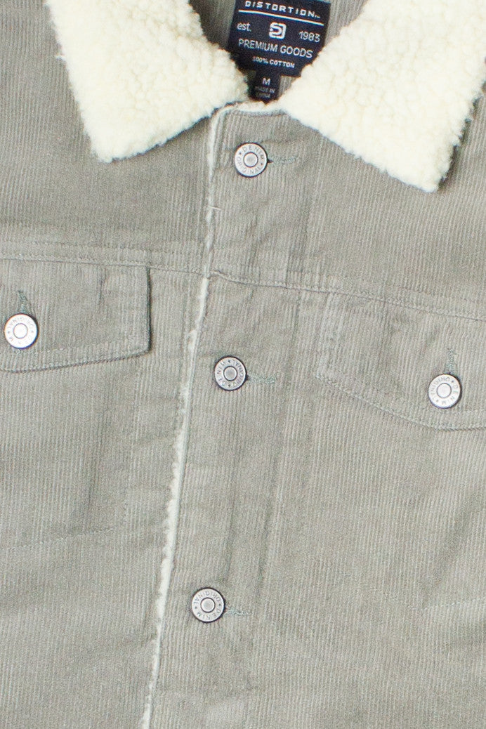 Corduroy Sherpa Lined Trucker Jacket