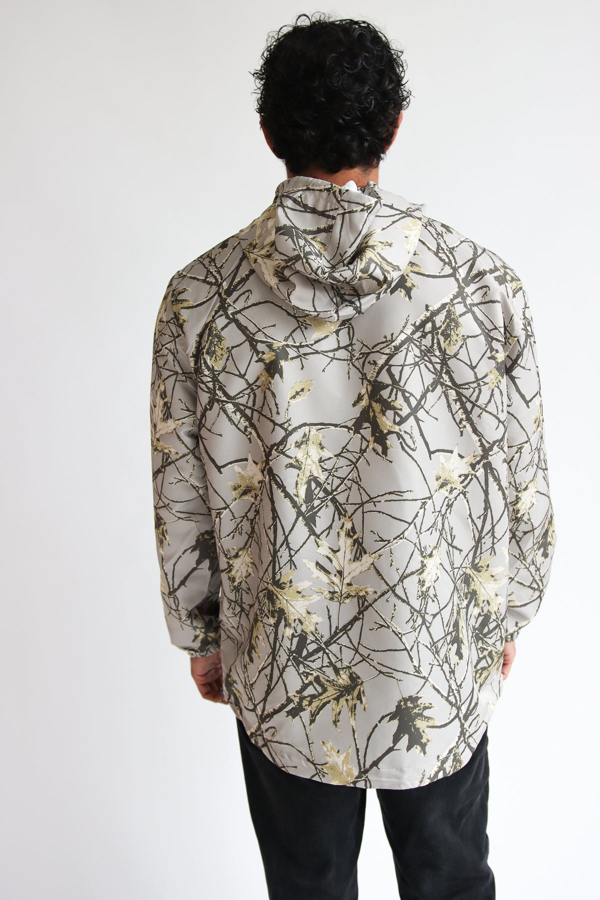 Woodland Camo Pullover Windbreaker