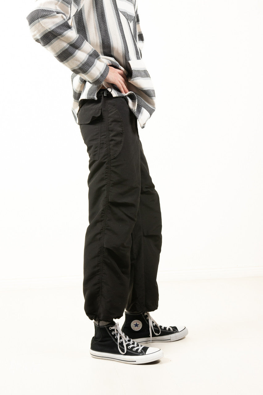 Black Parachute Pants