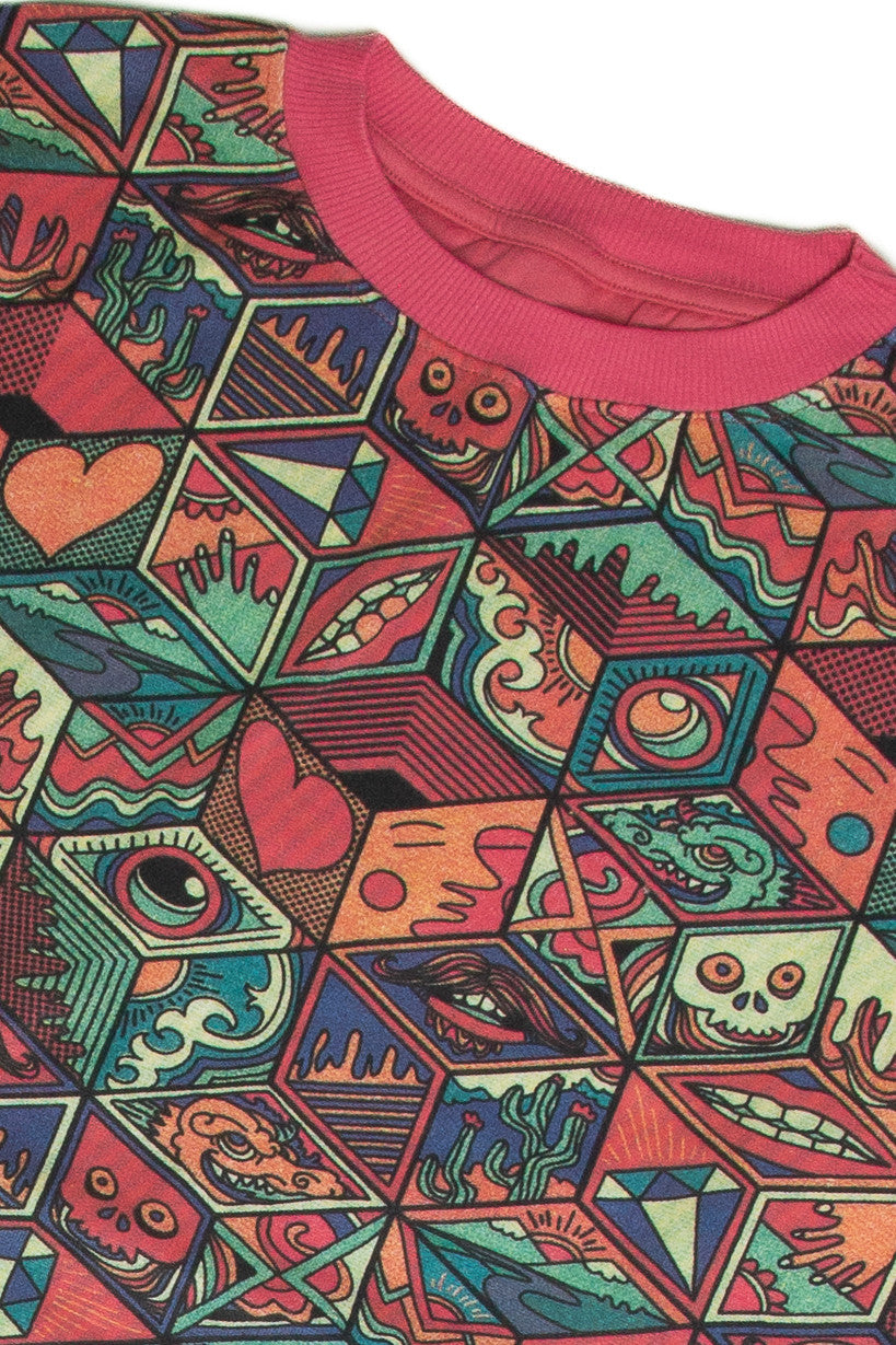Boxed Cartoon Sweatshirt