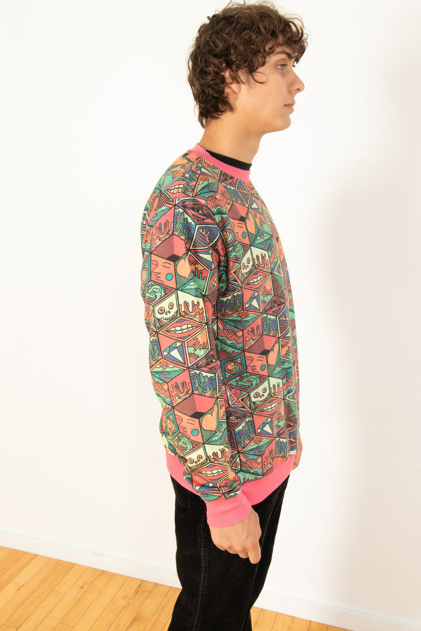 Boxed Cartoon Sweatshirt