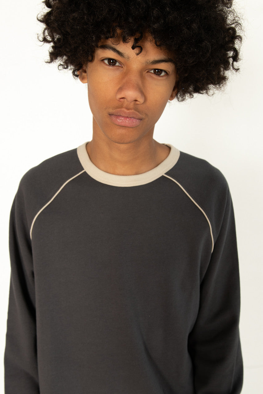 Charcoal Piping Sweatshirt