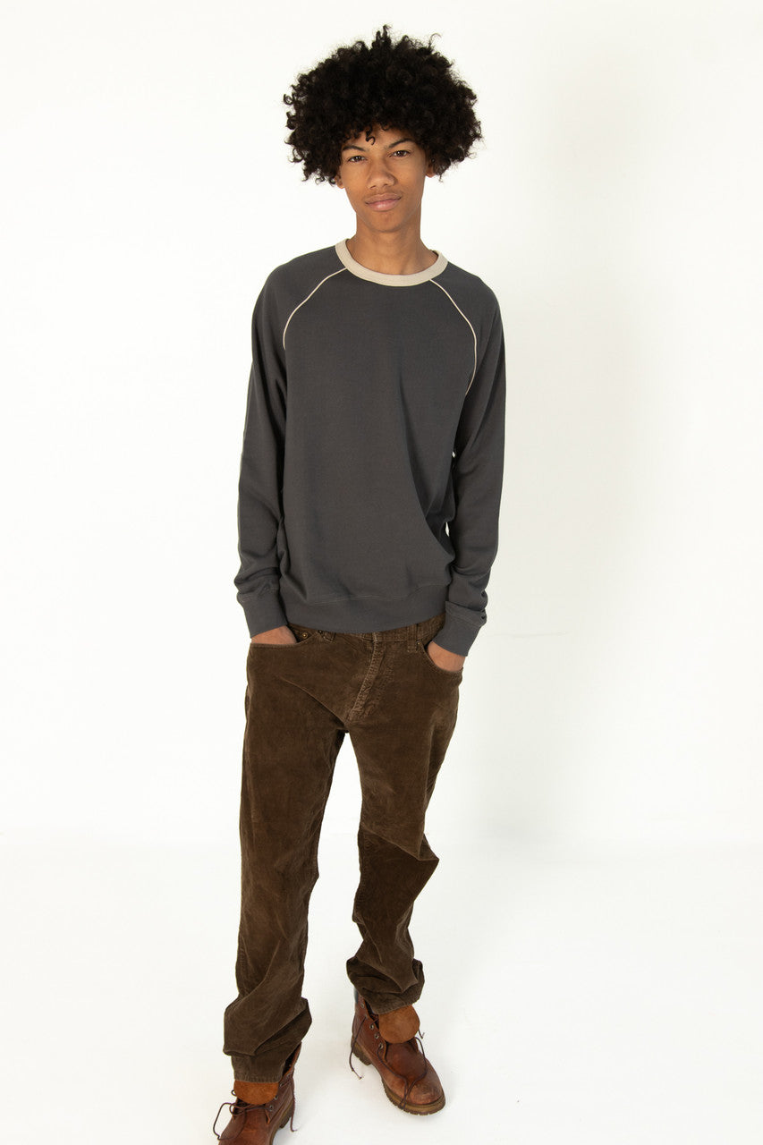 Charcoal Piping Sweatshirt