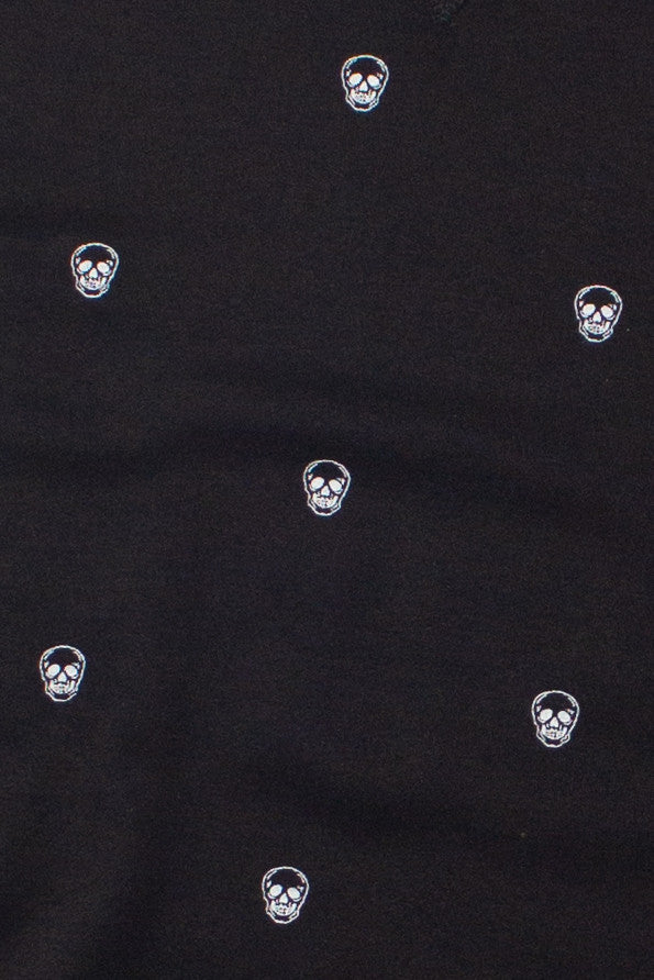 Skull Pattern Crew Sweatshirt