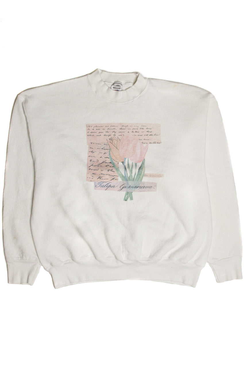 Vintage Garden Tulip Sweatshirt