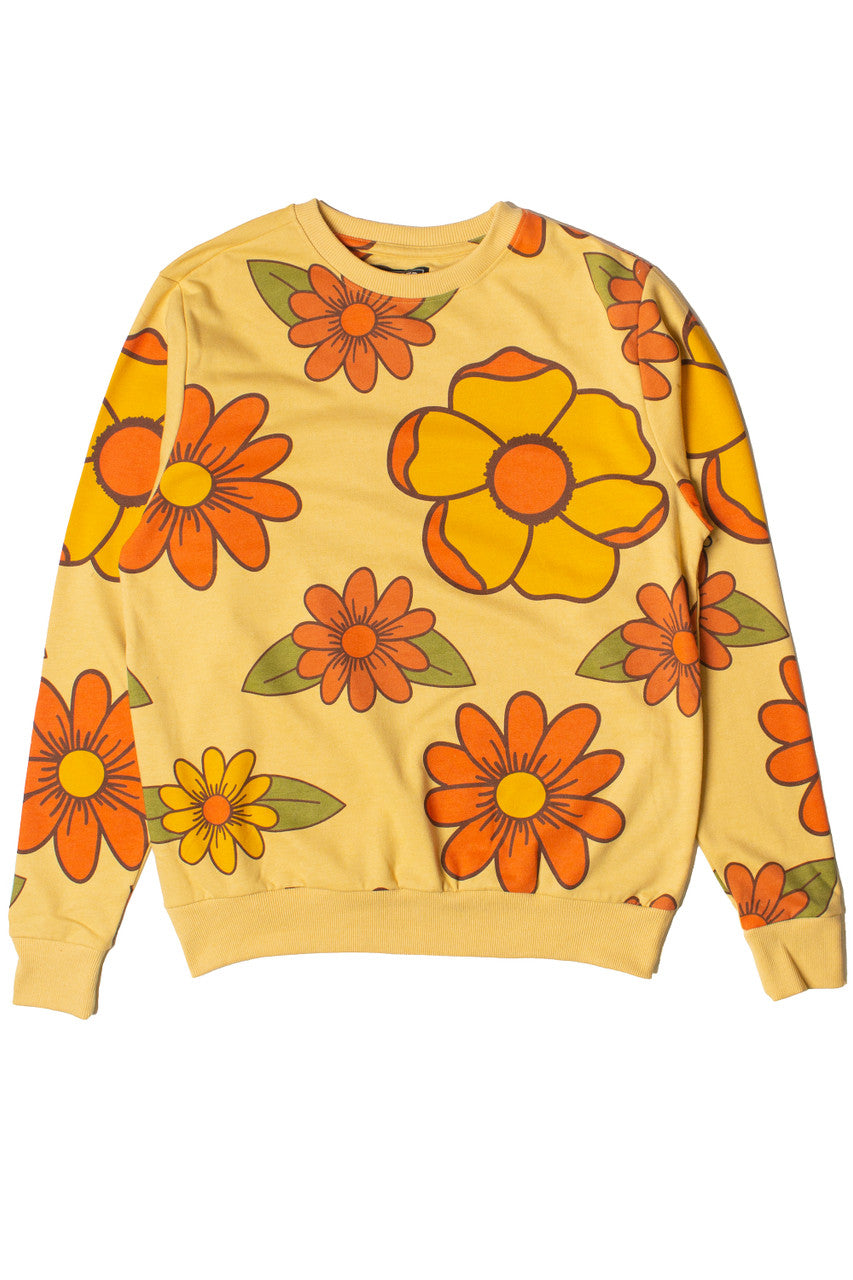 Orange Flowers Sweatshirt