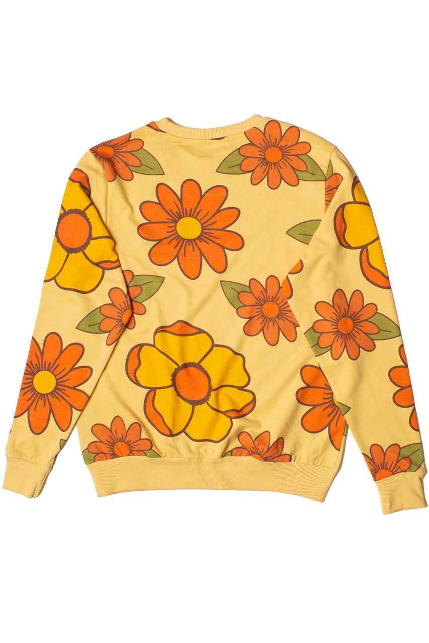 Orange Flowers Sweatshirt