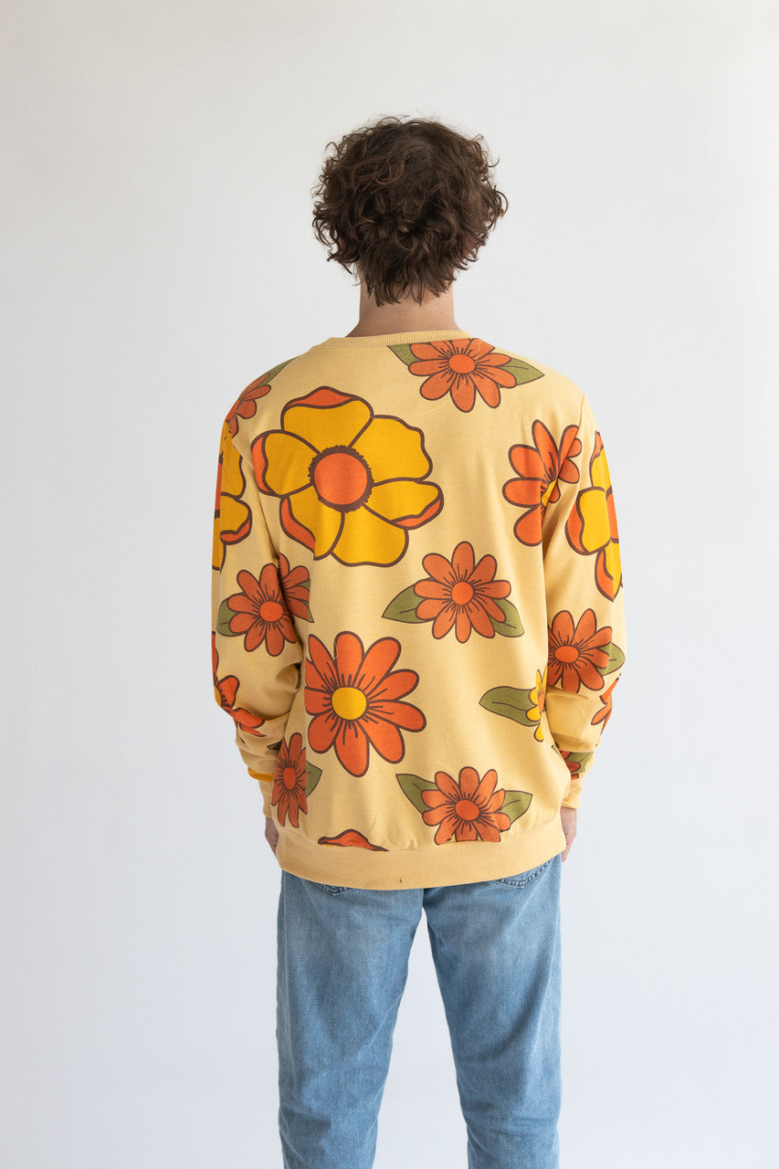 Orange Flowers Sweatshirt