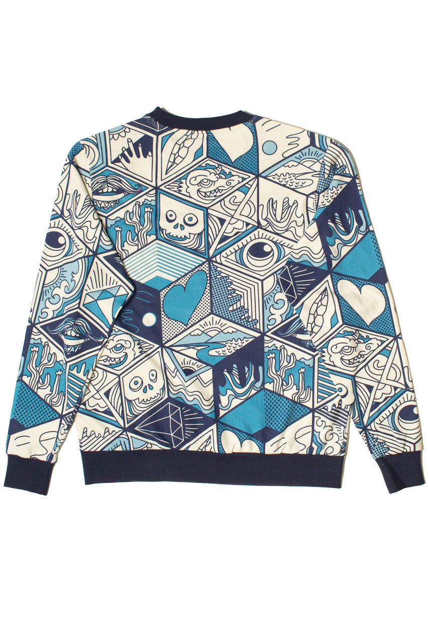Geometric Pop Art Graphic Sweatshirt