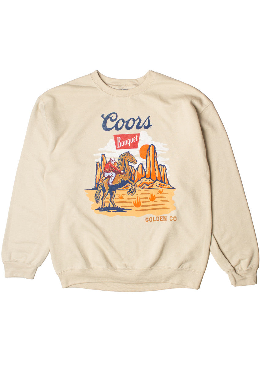 Coors Banquet Cowboy Desert Sweatshirt