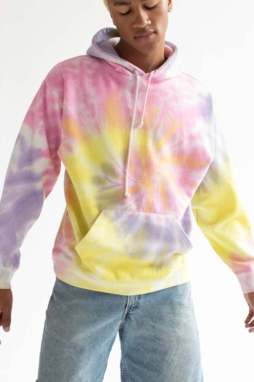 Pink Banana Tie Dye Hoodie