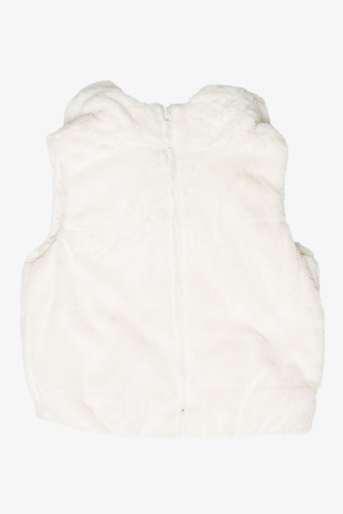 Channel Fur Hooded Vest