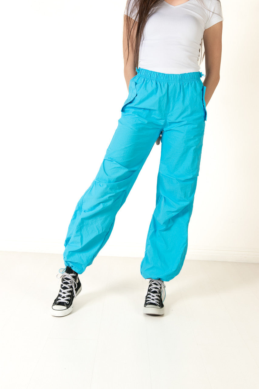 Blue Parachute Pants