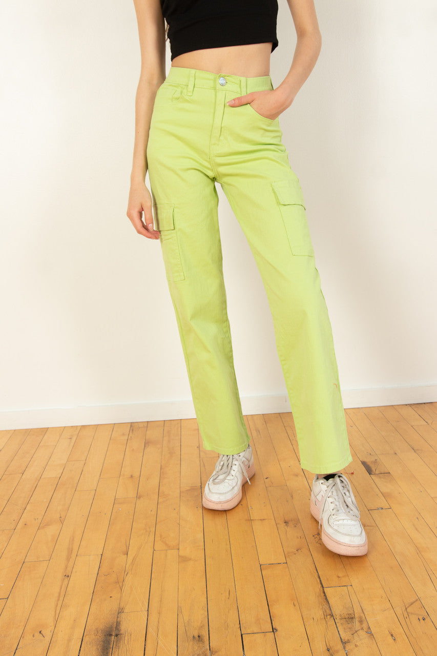 Bright Green Cargo Pants