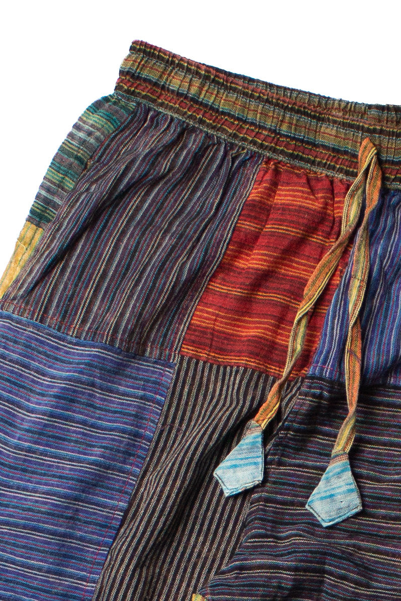 Striped Patchwork Cargo Pants