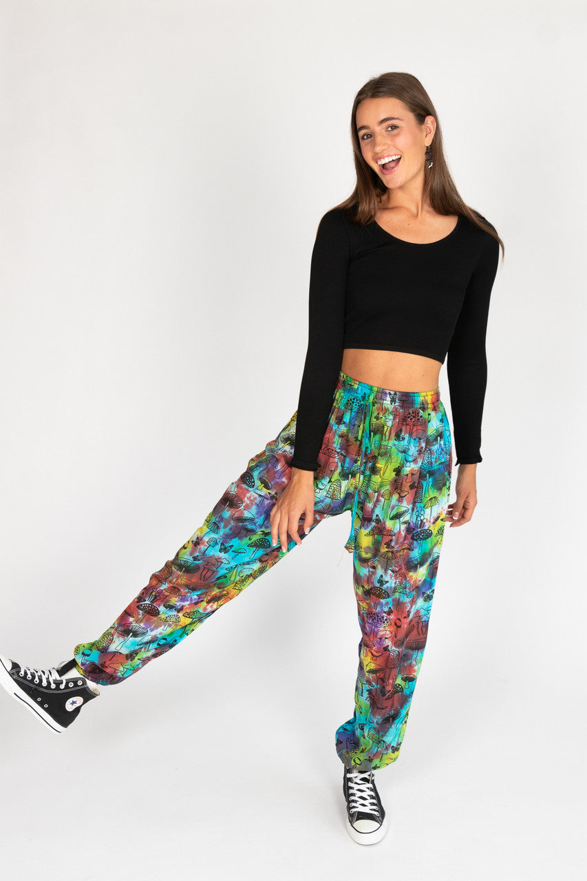 Lightweight Tie Dye Mushroom Joggers
