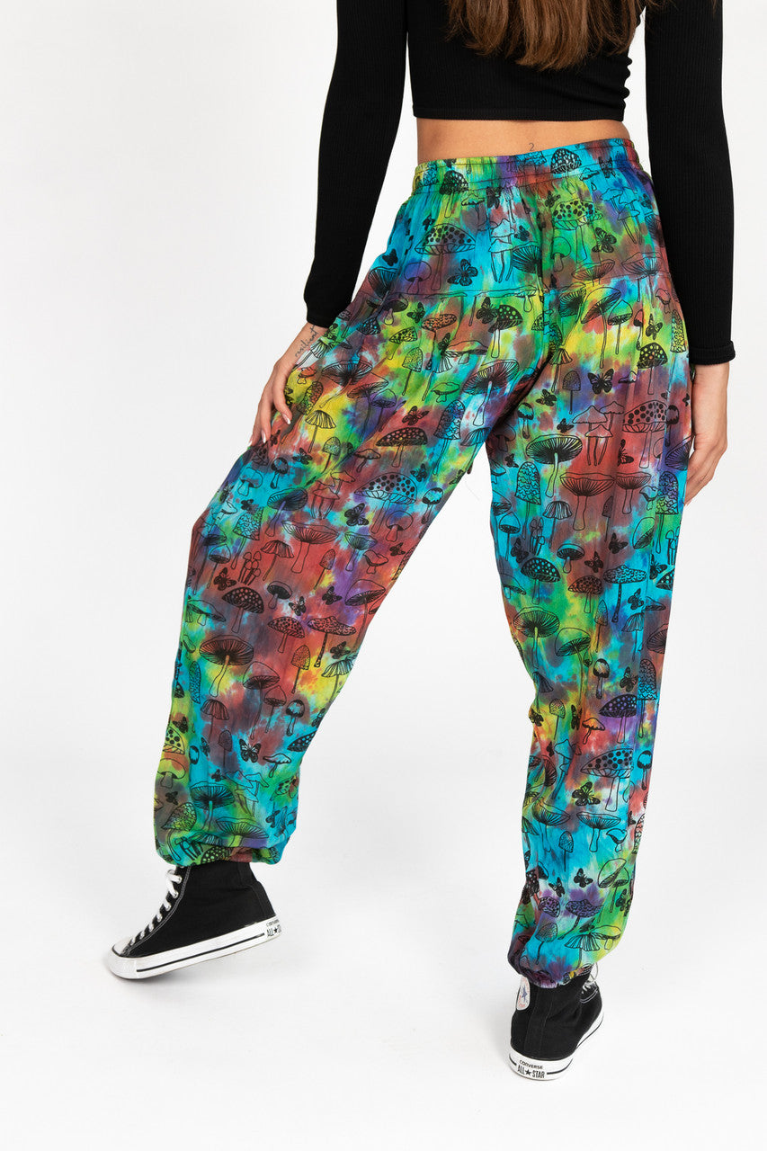 Lightweight Tie Dye Mushroom Joggers