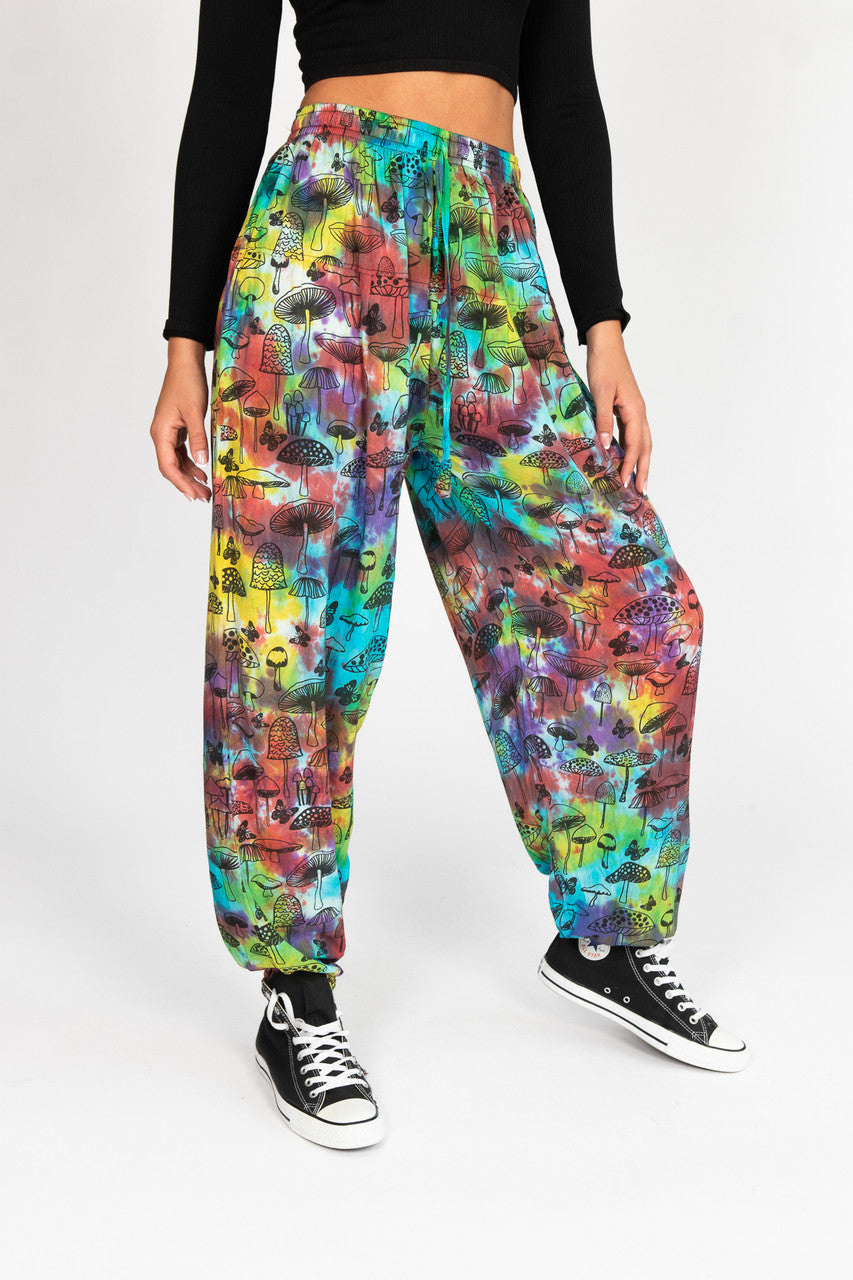 Lightweight Tie Dye Mushroom Joggers