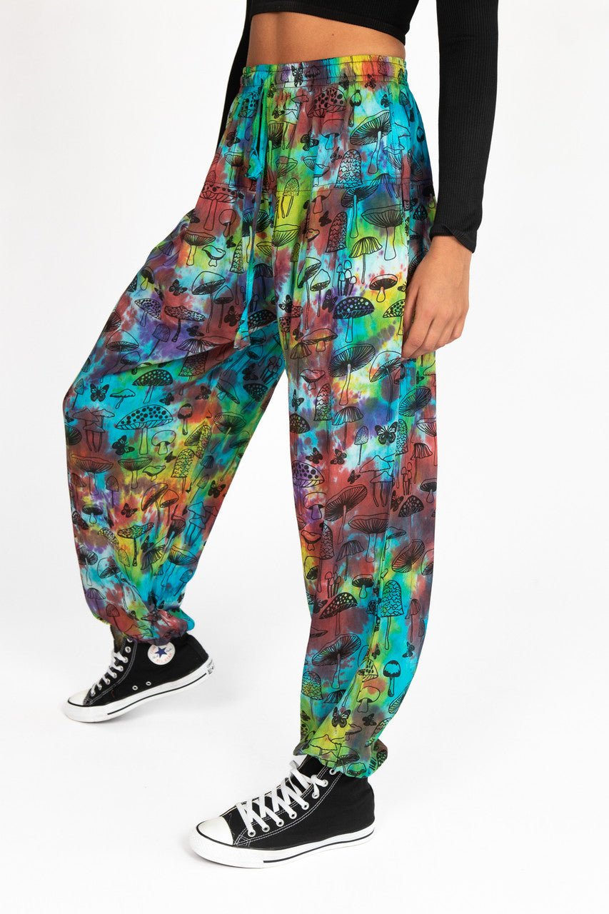 Lightweight Tie Dye Mushroom Joggers