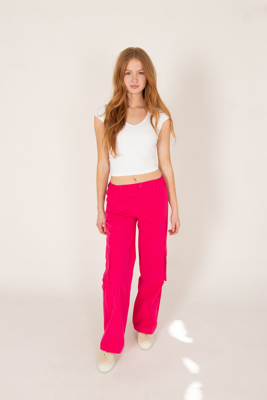 Wide Leg Cargo Pants