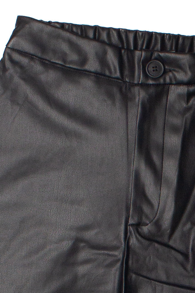 Wide Leg Pleather Pants