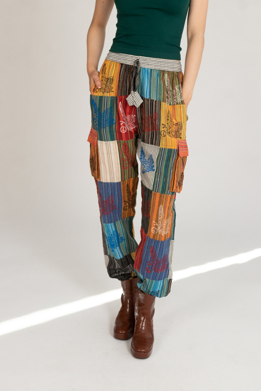 Butterfly Patchwork Joggers