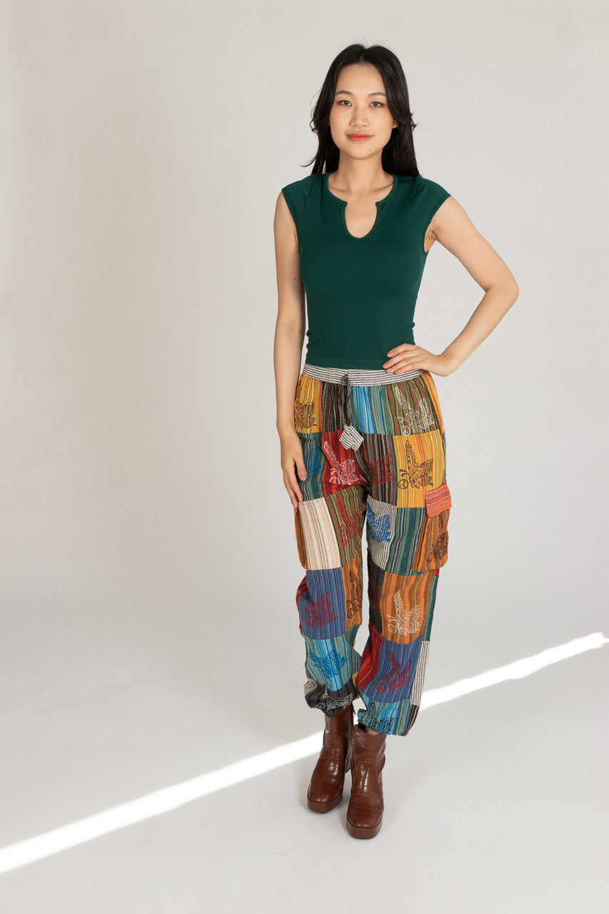 Butterfly Patchwork Joggers