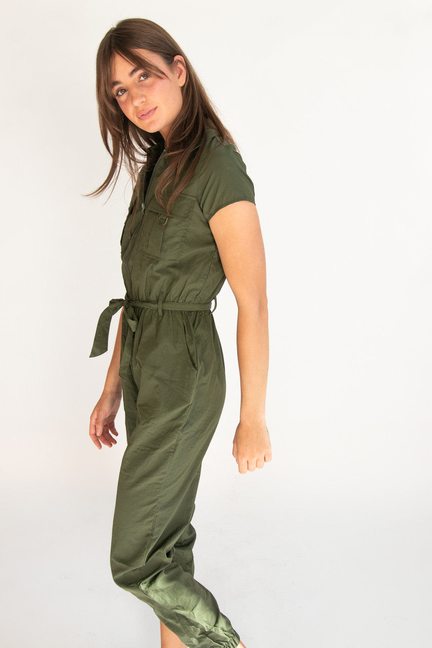 Utility Parachute Belted Jumpsuit