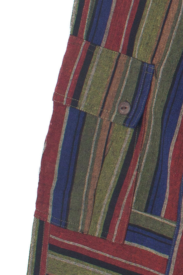 Striped Cargo Joggers