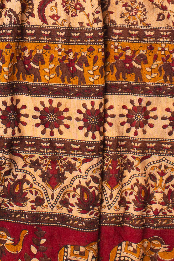 Border Print Wide Leg Pants