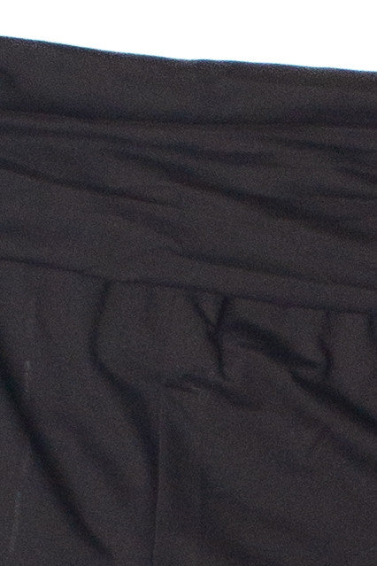 Fold Over Ruched Waistband Flare Leggings