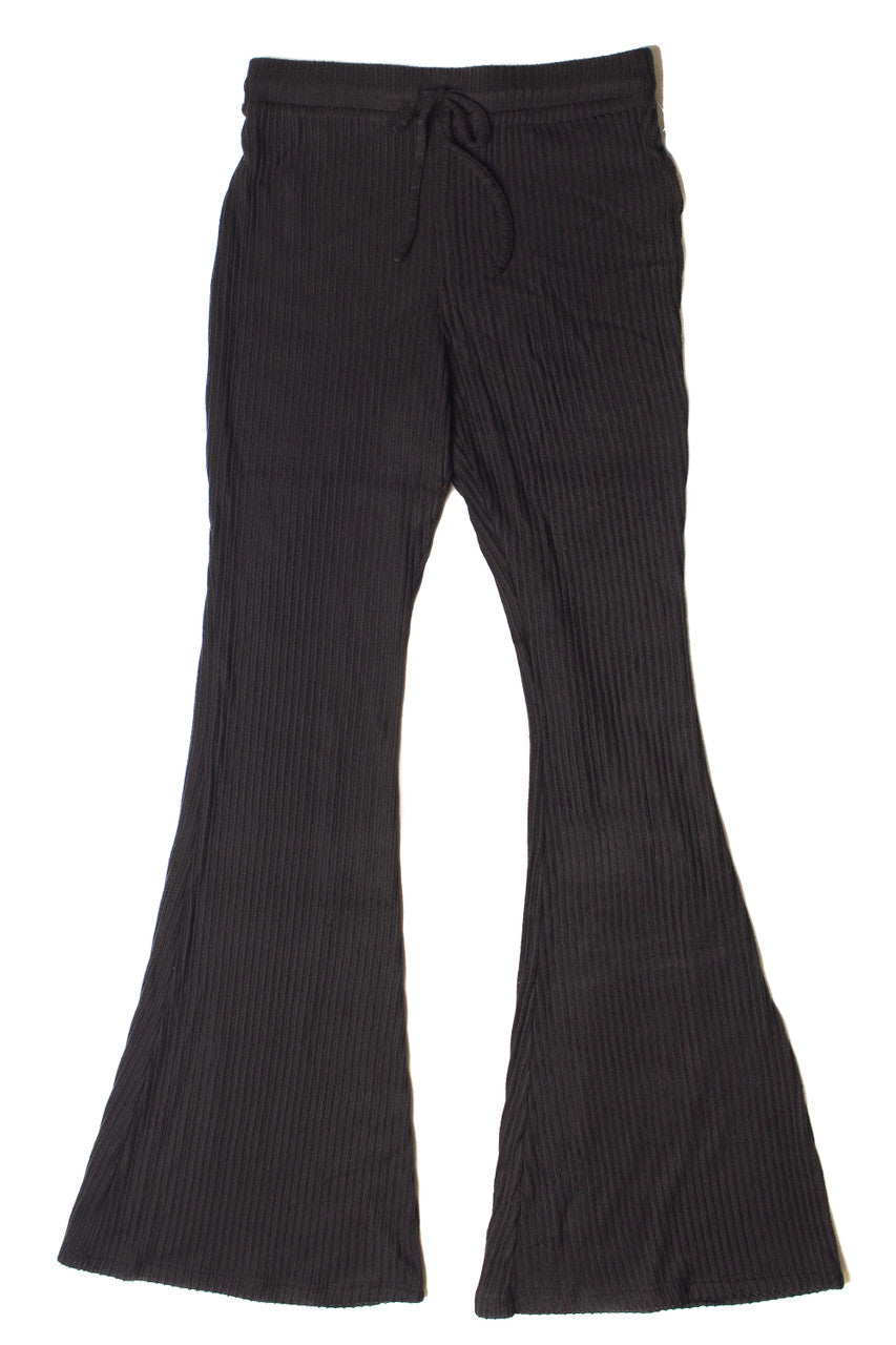 Wide Rib Flare Lounge Pants
