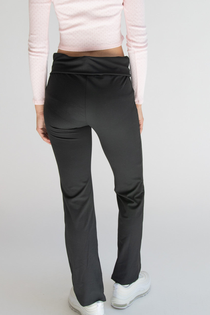 Fold Over Flare Leggings