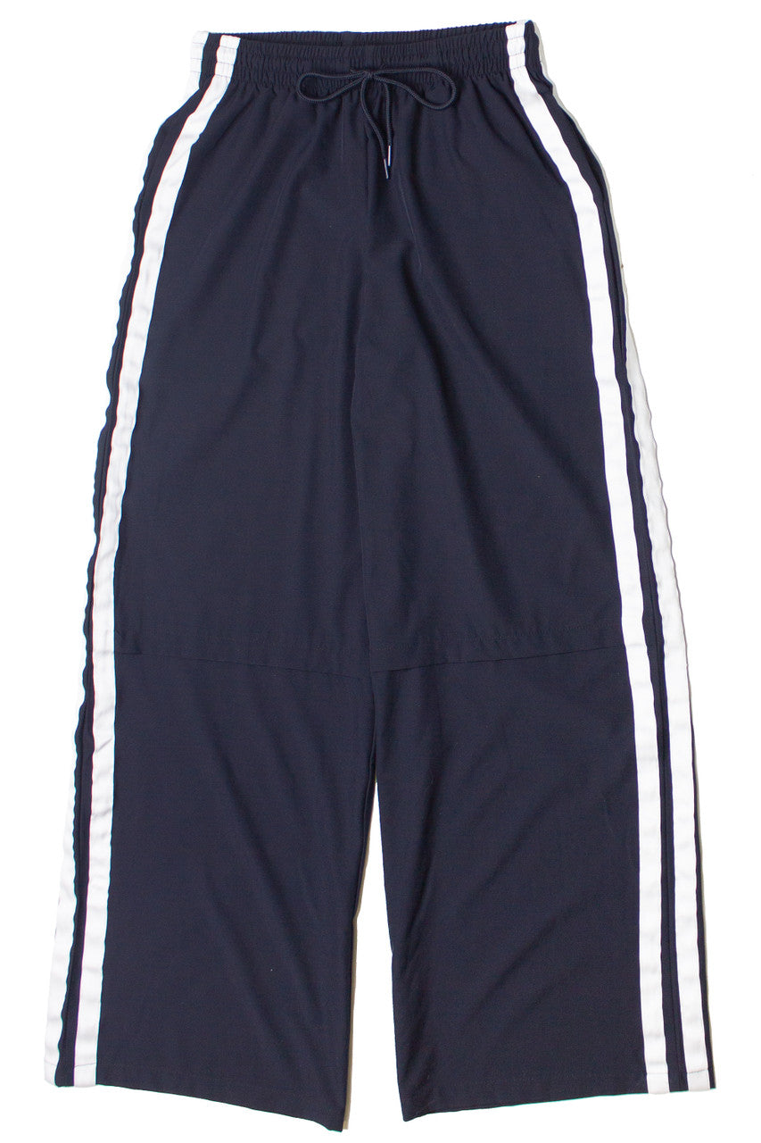 Wide Leg Side Stripe Track Pants