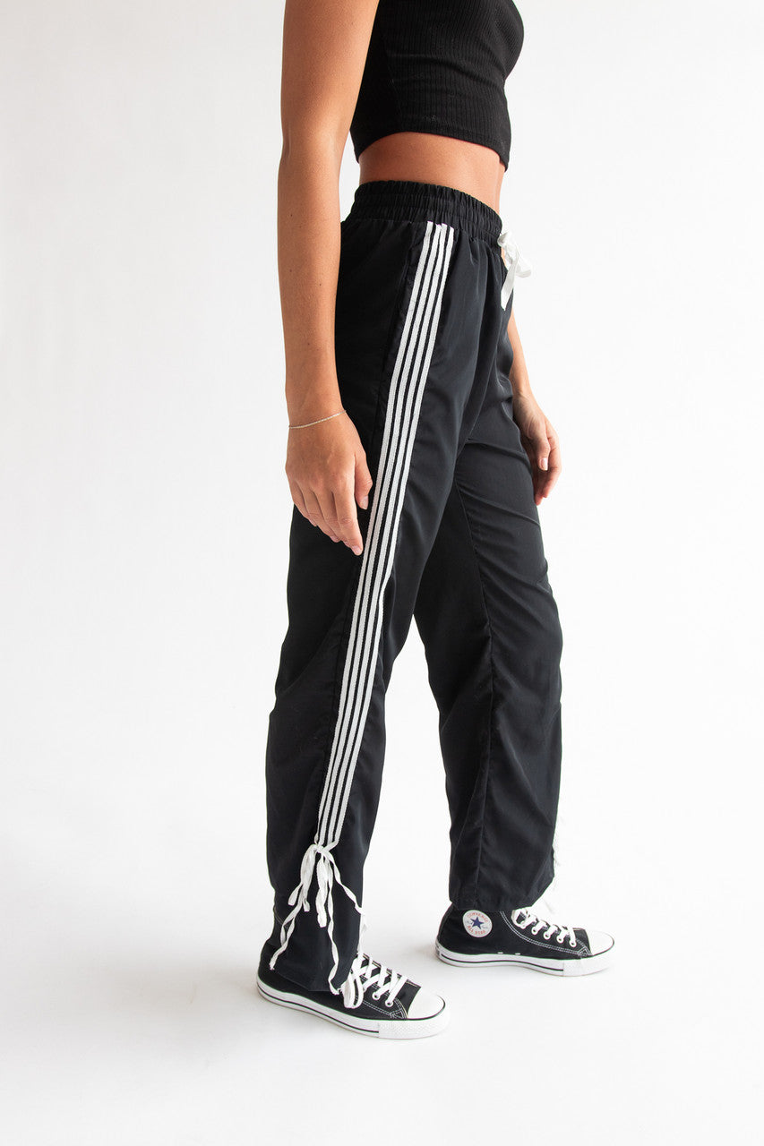Side Stripe Bow Detail Track Pants