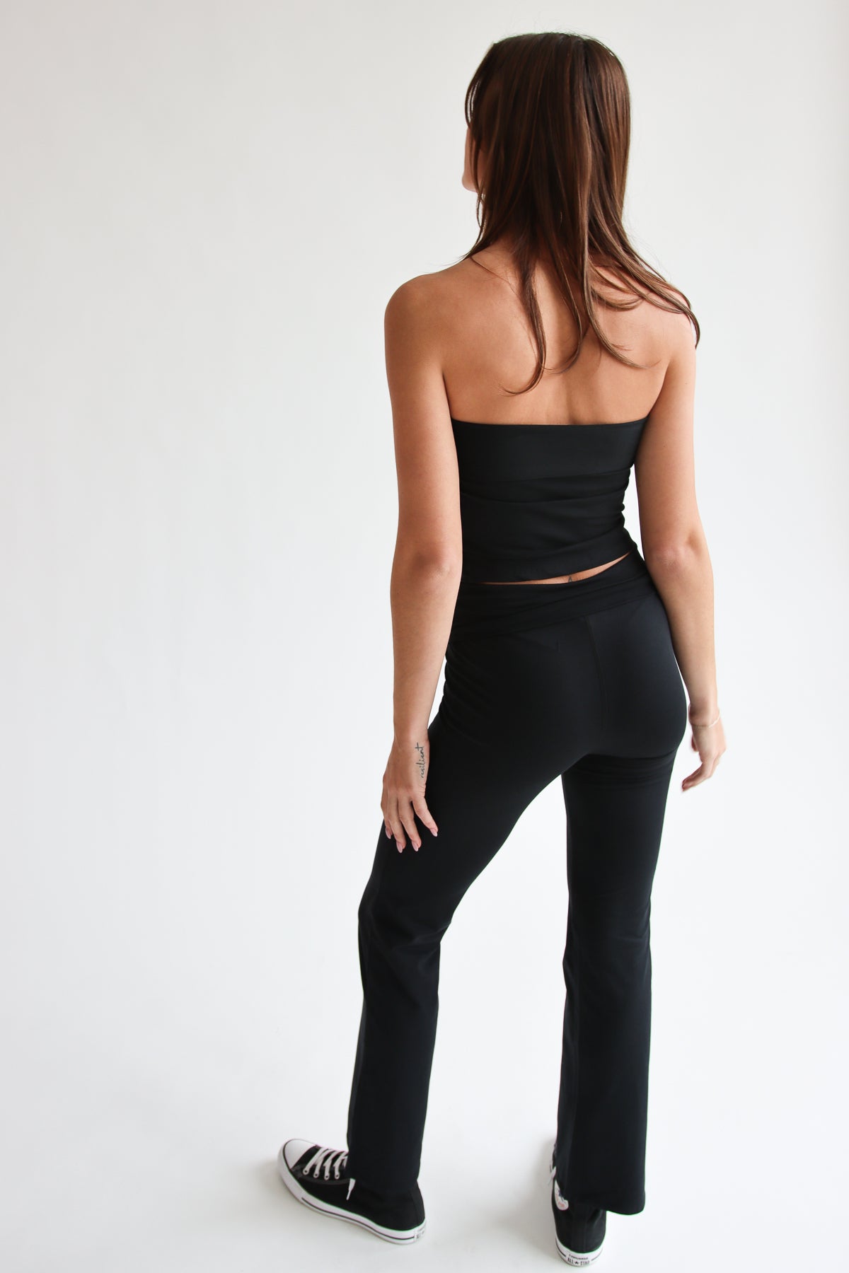 Foldover Flare Pants