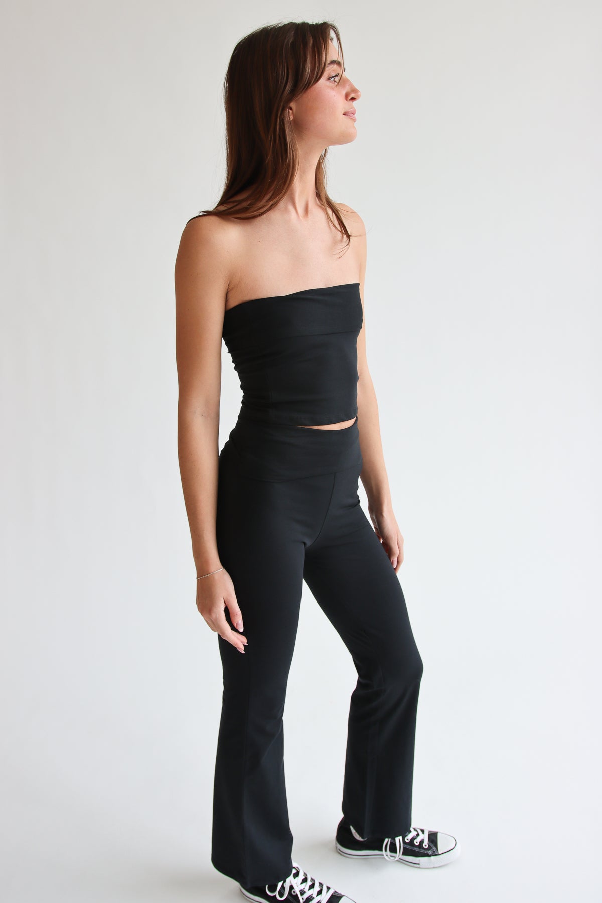 Foldover Flare Pants