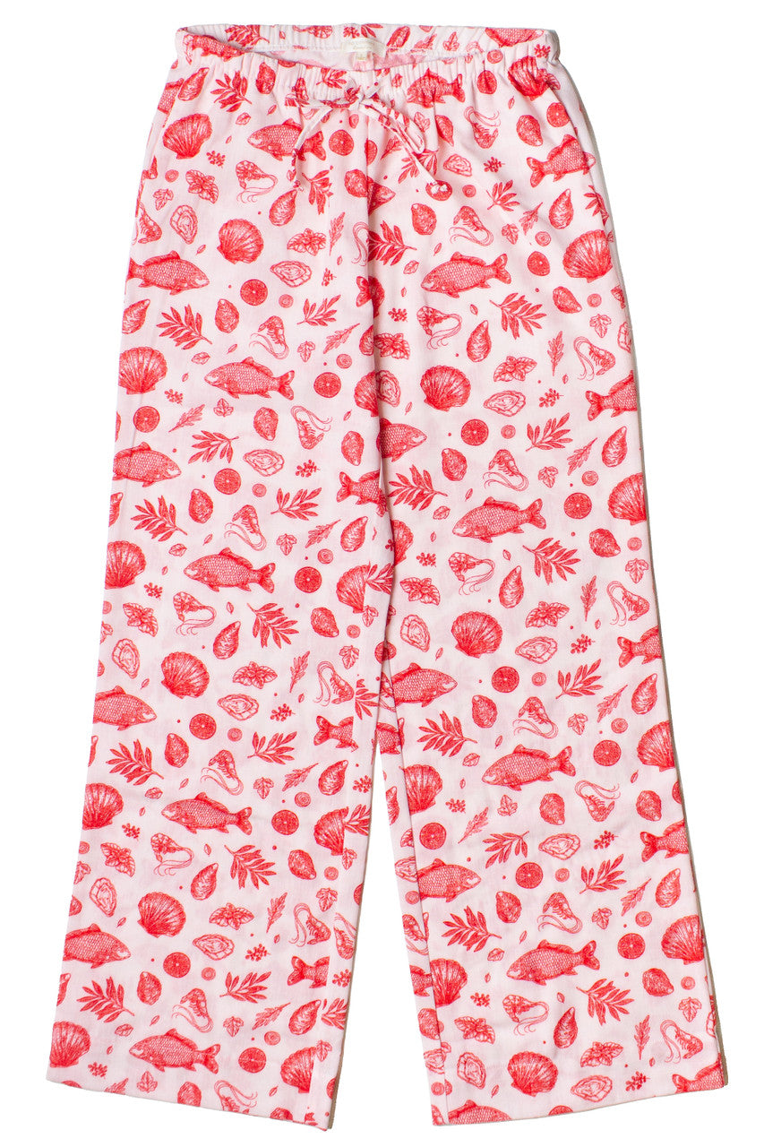 Ocean Life Printed Beach Pants
