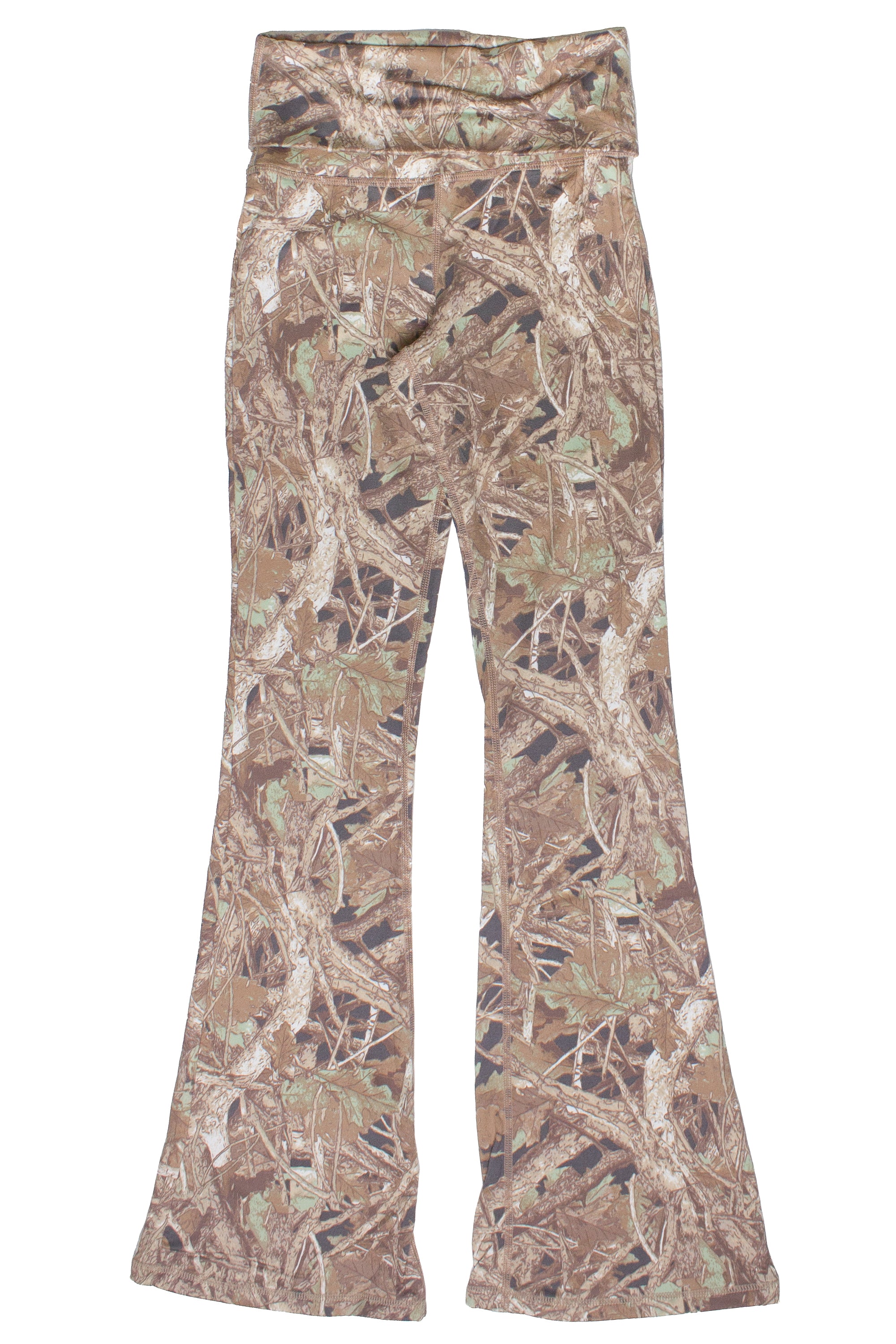 Woodland Foldover Flare Pants