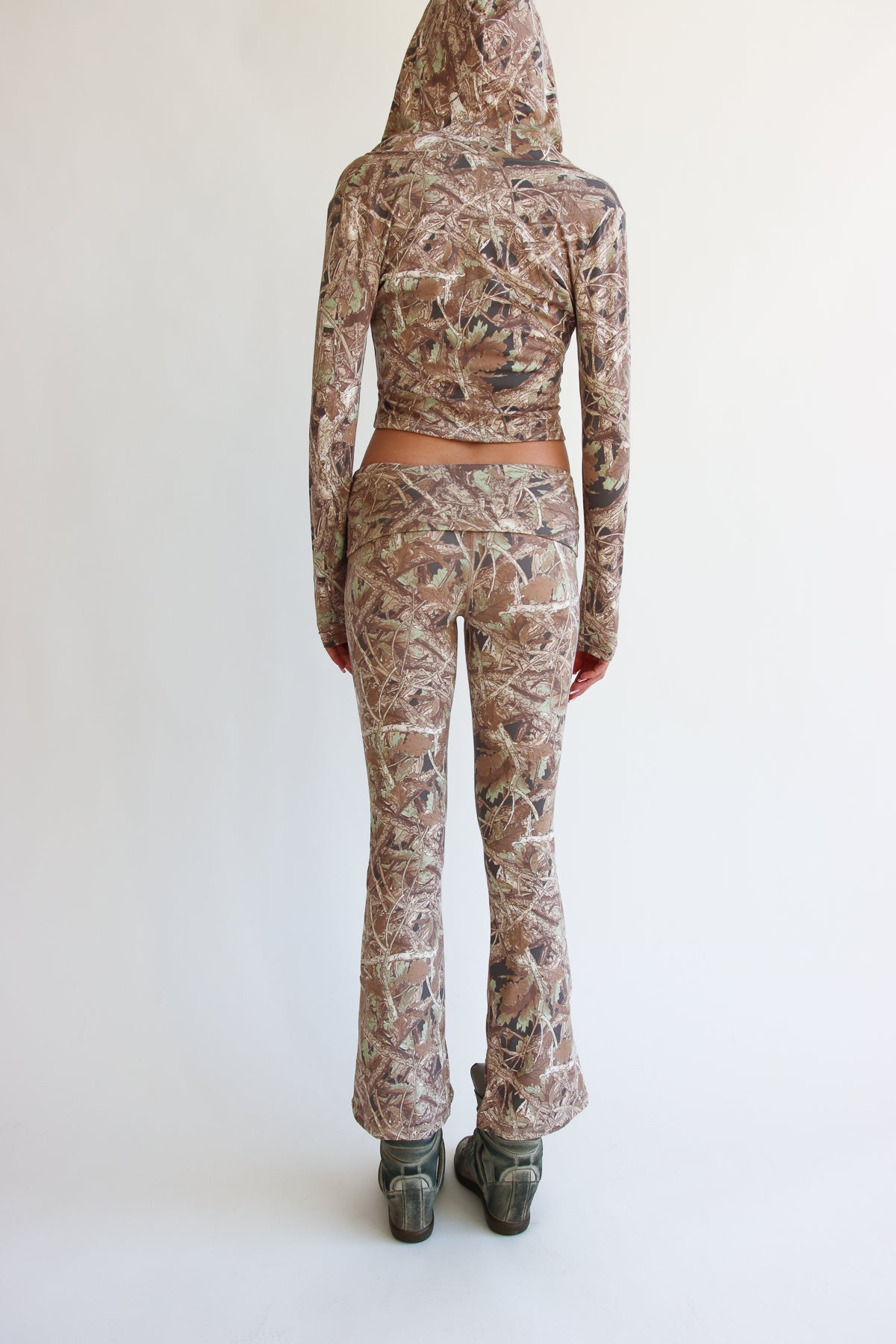 Woodland Foldover Flare Pants Back