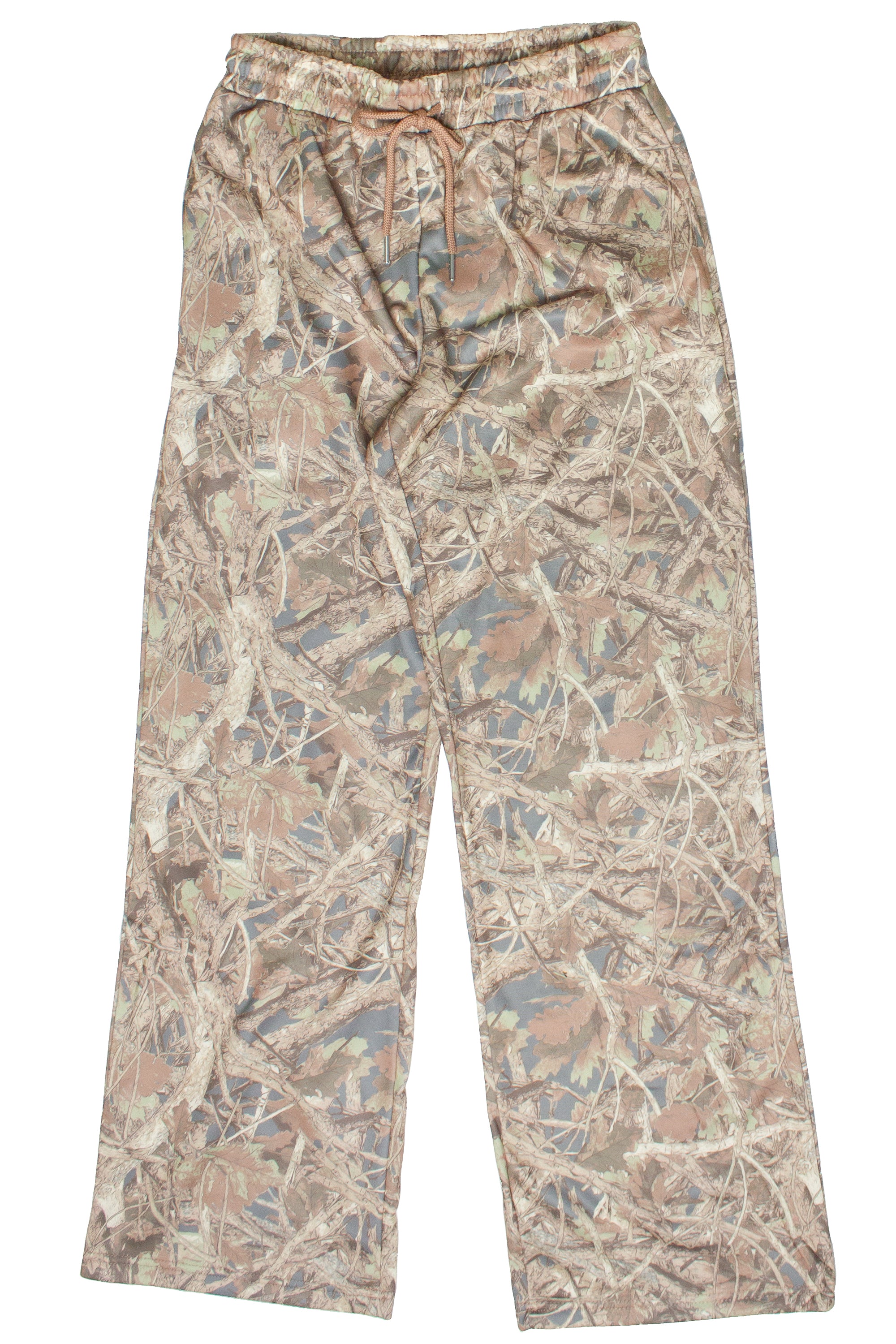 Woodland Camo Fleece Wide Leg Sweatpants