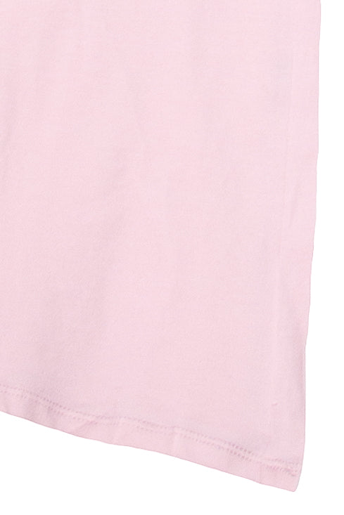 Polka Dot Fold Over Flare Pants - Light Pink