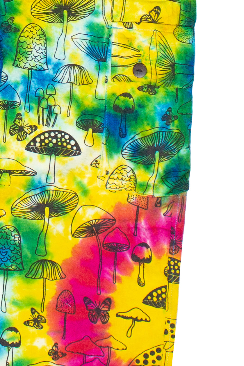 Tie Dye Mushroom Cargo Pants