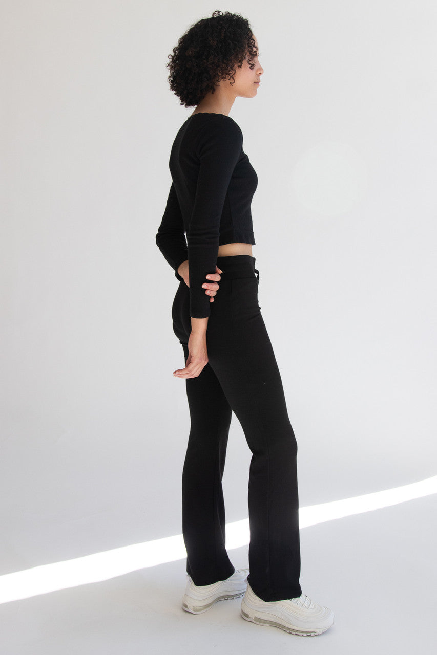 Drawstring Flare Lounge Pants