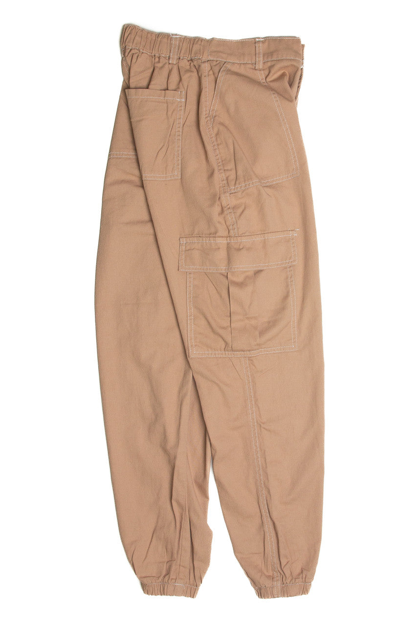 Taupe Cargo Joggers
