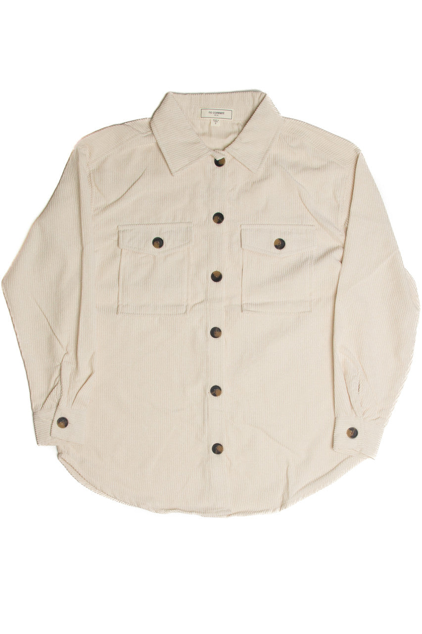 Pale Oversized Corduroy Shirt