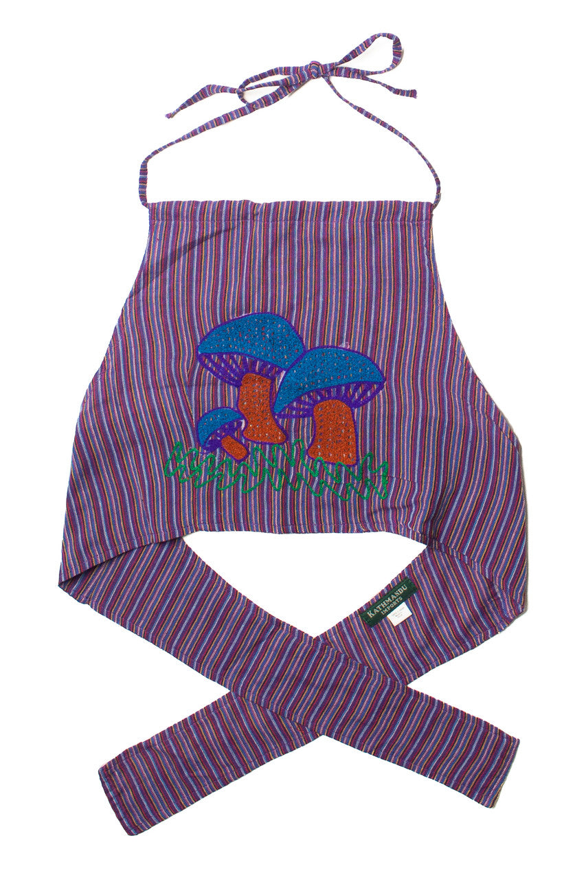 Woven Mushroom Halter Top