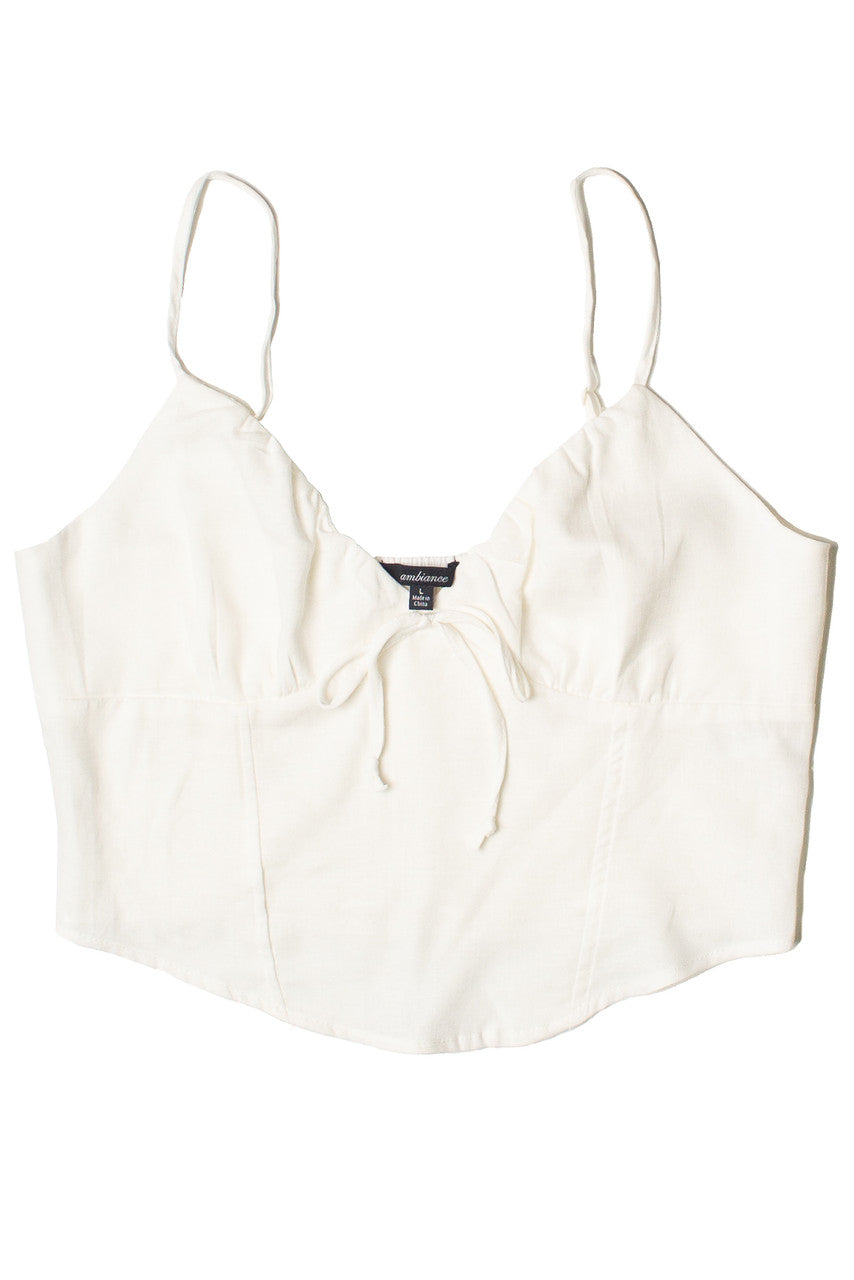 Linen Tie Front Cami
