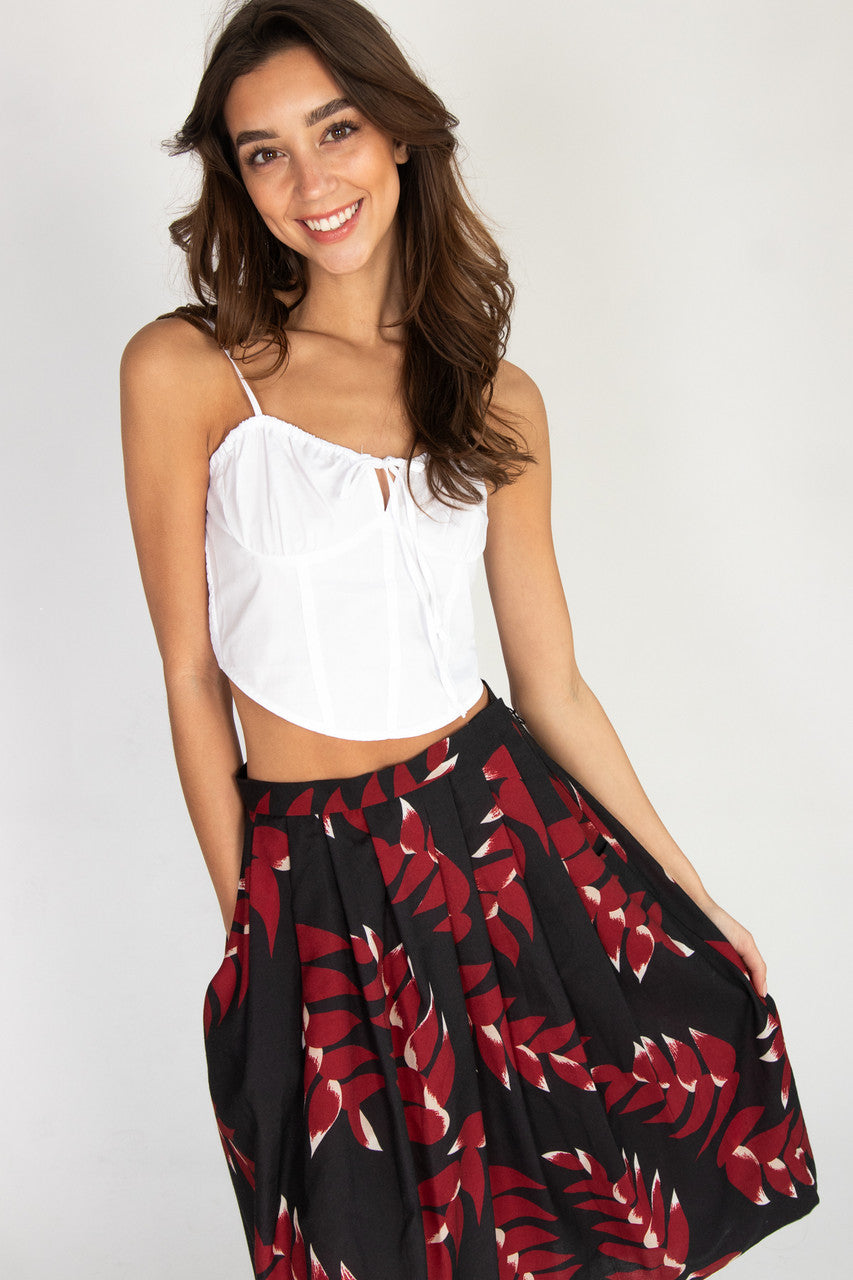 Tie Front Bustier Top